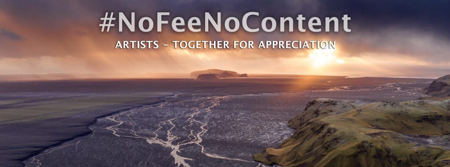 Hashtag #nofeenocontent