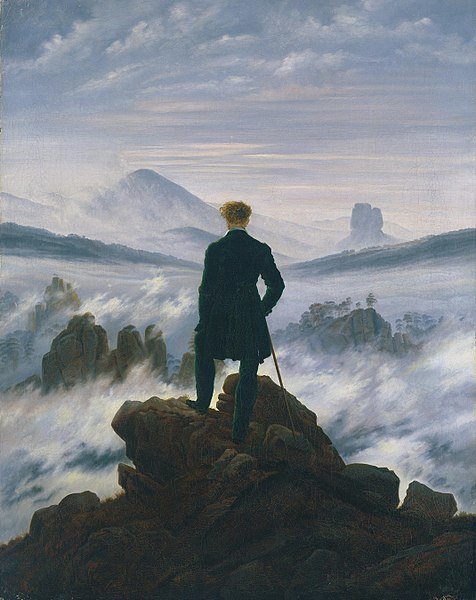 Caspar David Friedrich - Wanderer über dem Nebelmeer