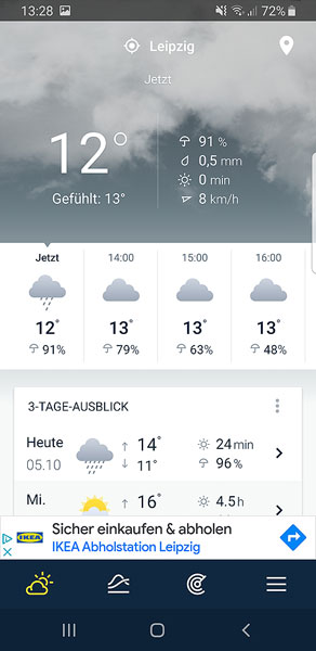 Weather Pro App Screenshot